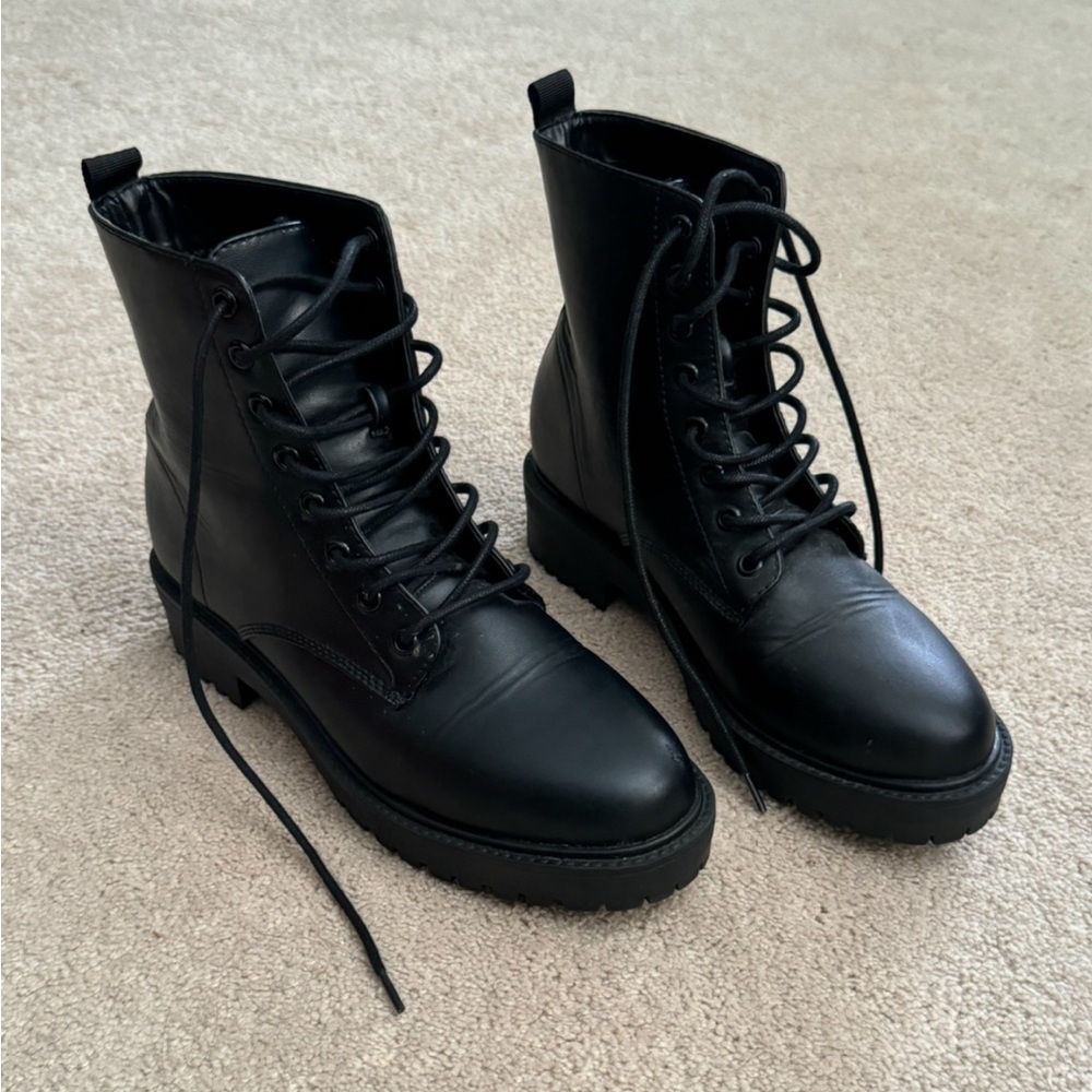 Black Combat Boots